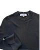 Superfine Cashmere Blend Waffle Crewneck Black