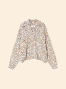 Light Blue Melange Keyes Sweater