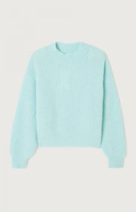 East Mock Neck Sweater in Crystal Chine