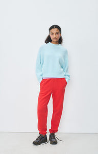 East Mock Neck Sweater in Crystal Chine