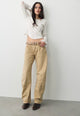 Fable Twisted Seam Jean Oat Latte
