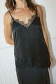 Kristin Lace Trim Silk Skirt