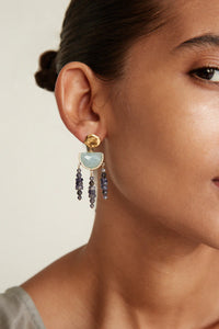 Luna Chandelier Earrings Iolite Mix