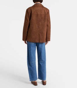 Salie Faux Suede Brown Jacket