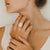 Katie Ring Sterling Silver 7/8 in. Round