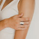 Katie Ring Sterling Silver 7/8 in. Round