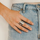Katie Ring Sterling Silver 7/8 in. Round