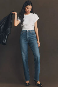 90's Pinch Waist Long in Overcast (Comfort Stretch)