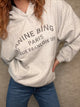Harvey Sweatshirt Paris Stencil Heather Grey