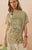 Mermaid Truckstop Biker Tee - Khaki