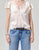 Lola Flutter Lace Sleeve Top Cream