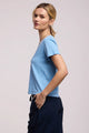 Elisha Short Sleeve V-Neck Tee Pacific