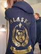 Alaska Crest Superfluous Hoodie Black Gold