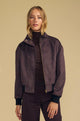 Quincy Mock Neck Jacket Mole