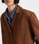 Salie Faux Suede Brown Jacket