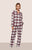 Flannel Long PJ Set Tartan Plaid Ivory Holly