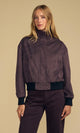 Quincy Mock Neck Jacket Mole