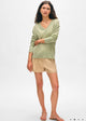 Cashmere Featherweight Neck Mint Green