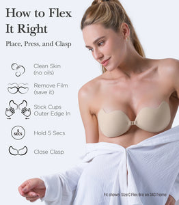 Nippies Flex Bra Adhesive Strapless Bra | D