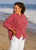 Montecito Crew Neck Cardigan Firecracker