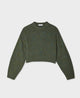 Cashmere Luxe Crewneck Green Marl