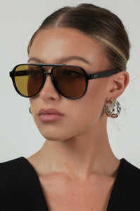 Stevie Sunglasses Black/Olive