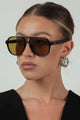 Stevie Sunglasses Black/Olive