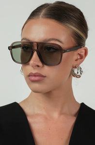 Quinn Sunglasses Grey/Light Green