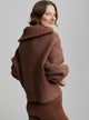 Putney Knit Jacket in Cocoa Brown