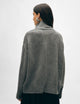 Merino Cashmere Standneck Dark Steel