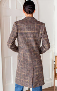 Henderson Plaid Tailored Coat