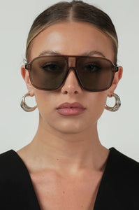 Quinn Sunglasses Grey/Light Green