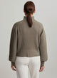 Reid Half Zip Knit in Gravity Sage