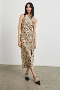 Gabriella Dress in Champagne Leopard