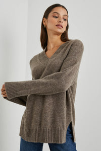 Gisella Vneck Sweater Hazelnut