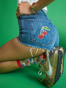 The Step Up Socks in Strawberry Sheer