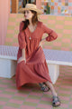 Gauze Cecelia Dress Persimmon