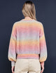 Puff Sleeve Crewneck Sweater in Sunset