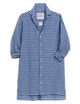 Hunter Step-Hem Shirtdress Blue Check