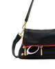 Beverly Medium Black Gold Red Zip