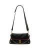 Beverly Medium Black Gold Red Zip