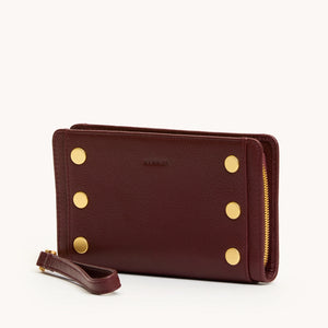 Bryant Wallet Cherrywood Pebble Brushed Gold