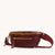 Charles Crossbody Medium Cherrywood Pebble Brushed Gold
