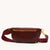 Charles Crossbody Medium Cherrywood Pebble Brushed Gold