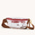 Charles Crossbody Medium Clear Mahogany Pebble