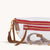 Charles Crossbody Medium Clear Mahogany Pebble