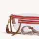 Charles Crossbody Medium Clear Mahogany Pebble