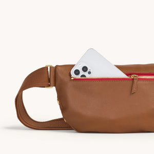 Charles Crossbody Large Mahogany Pebble BG