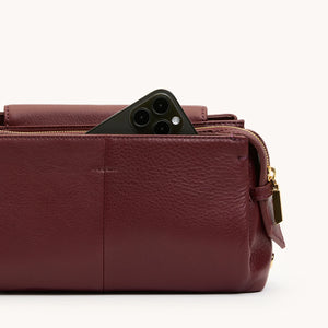 Charlotte Medium Cherrywood Pebble Gold