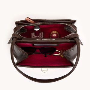 Charlotte Medium Espresso Pebble Silver